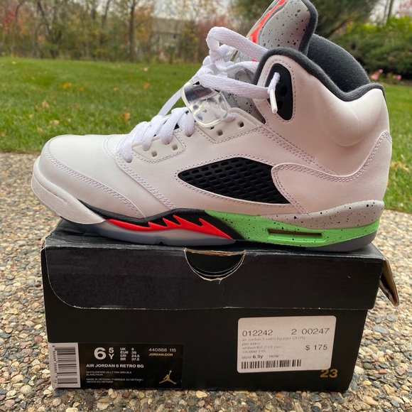 retro 5 poison green